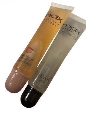 Max Clear Lip Gloss & Peach Shine Lip Gloss - 2-Pack